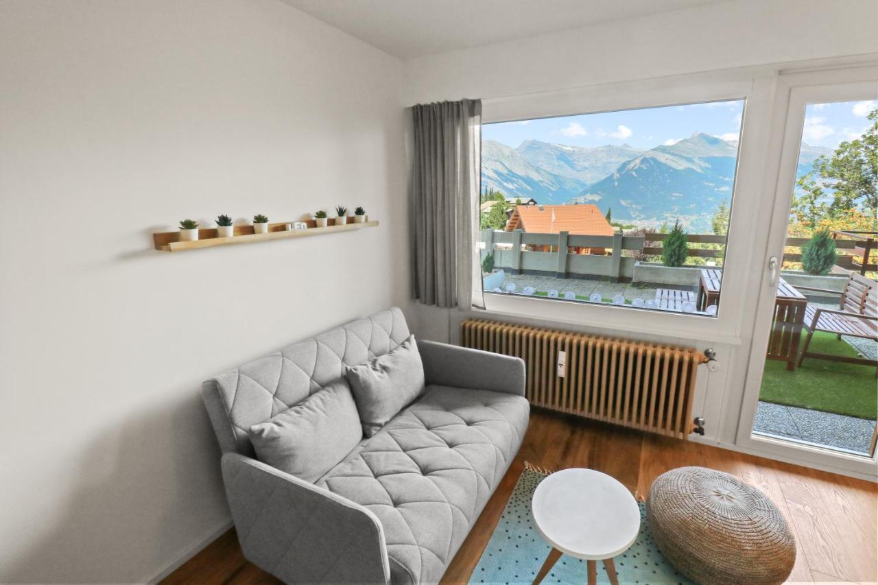 Superbe Appartement Avec Piscine Nendaz Bagian luar foto