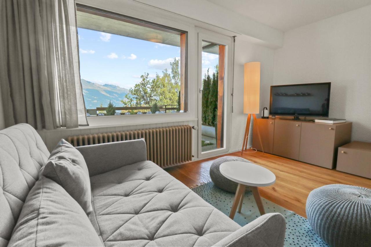 Superbe Appartement Avec Piscine Nendaz Bagian luar foto